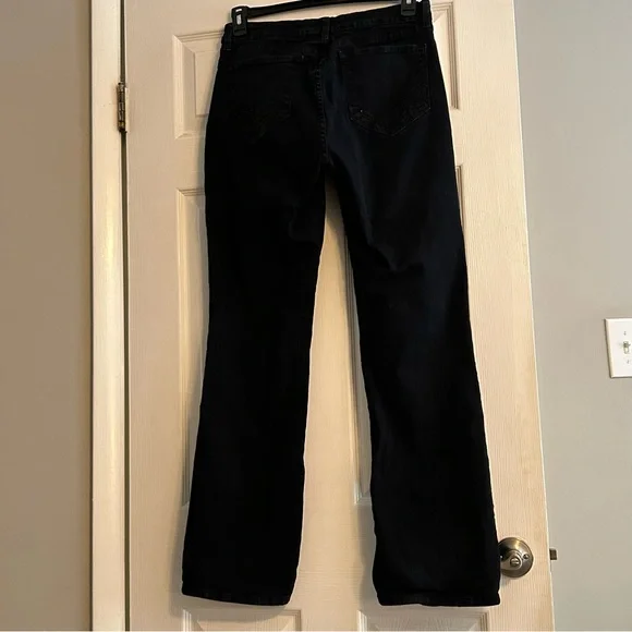 NYDJ Women's Black Jeans Bootcut with rhinestone on pockets size 12 - Picture 2 of 7